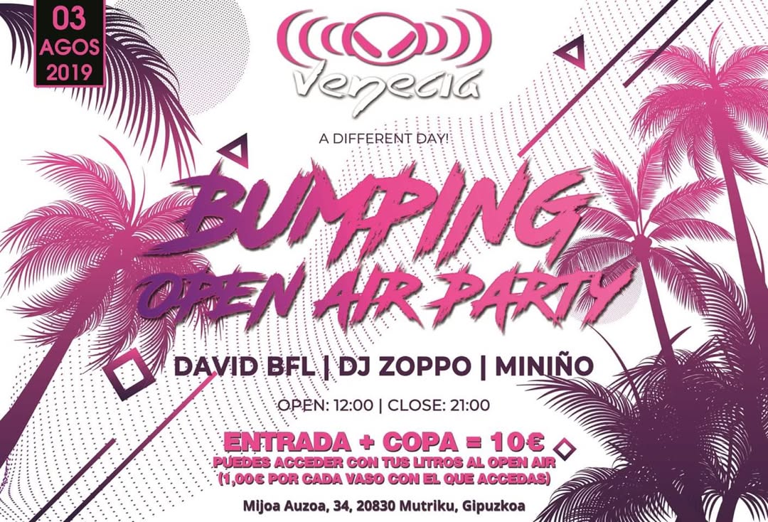 Bumping Open Air Party, 3 ago 2019