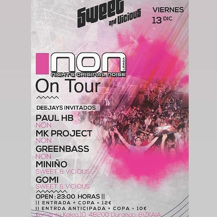 Non On Tour, 13 dic 2019