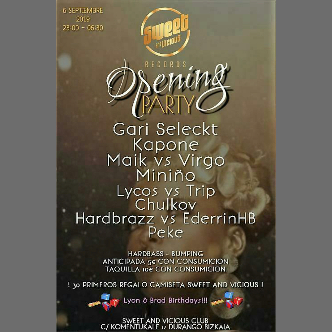 Opening Party, 6 sep 2019